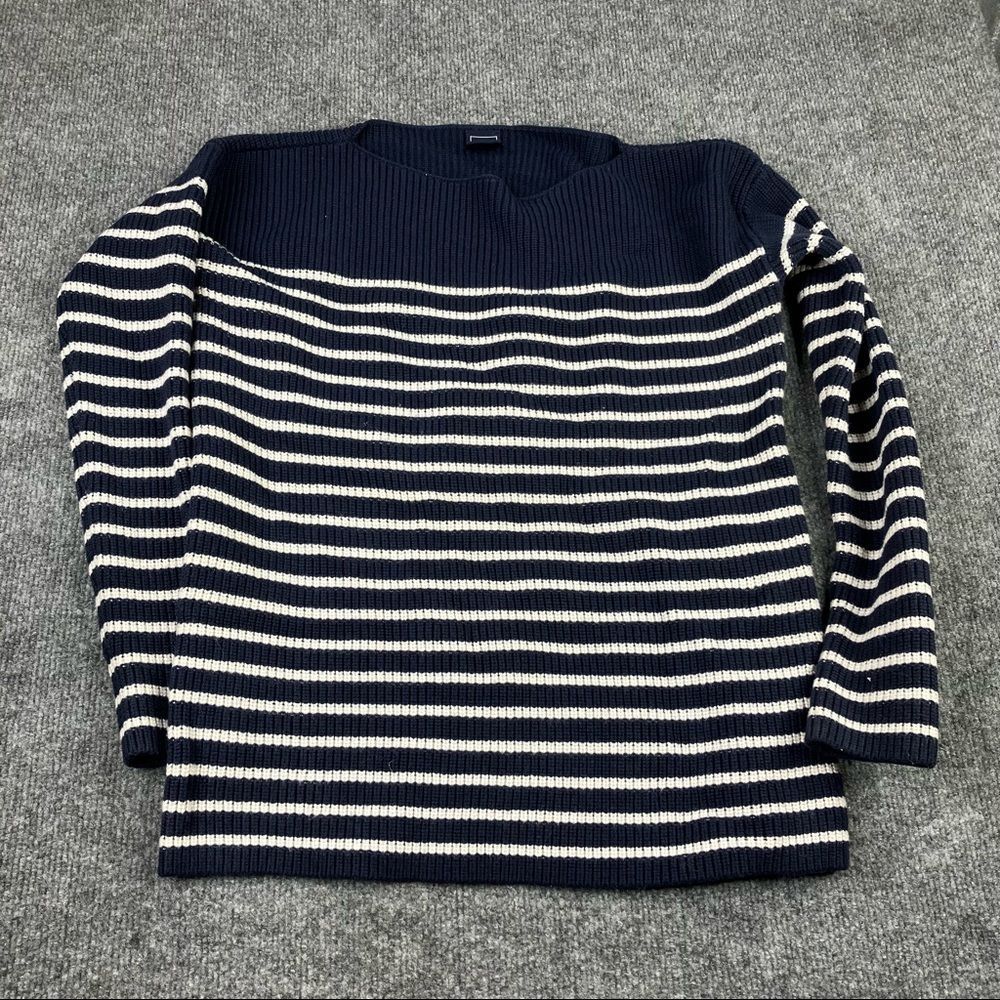 GAP Sweater Size Small Long Sleeve Shirt Striped Blue and white
